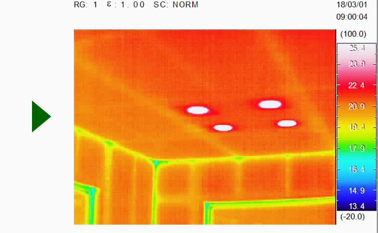 サーモカメラ赤外線装置法による断熱気密性能検査